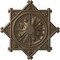 Ekena Millwork Antilles Ceiling Medallion (Fits Canopies up to 6"), Hand-Painted Warm Silver, 38 1/4"OD x 1 1/2"P CM38ANWSS - alternate 1
